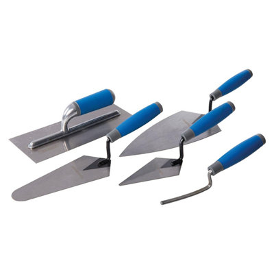 Silverline Soft-Grip Trade Trowel Set 5pce 395016 Hand Tools | DIY At B&Q