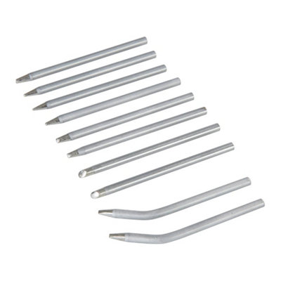 Silverline Soldering Iron Tips Set 10Pce