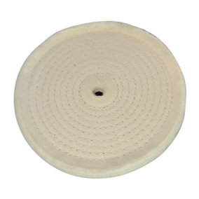Silverline - Spiral-Stitched Cotton Buffing Wheel - 150mm