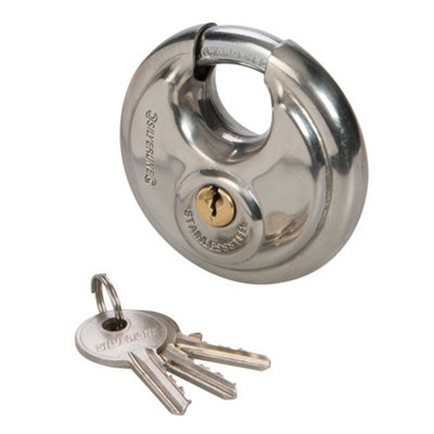 Silverline - Stainless Steel Disc Padlock - 70mm