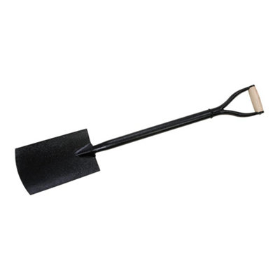 Silverline Steel Garden Spade Black (103cm)
