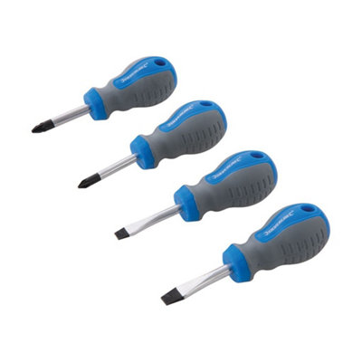 Silverline Stubby Screwdriver Set 4pce - 4pce