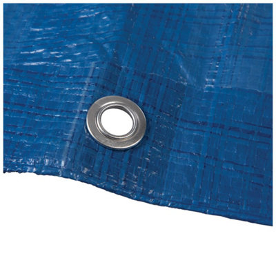 Silverline - Camouflage Tarpaulin - Cut 2.4 X 3m / Actual 2.3 X 2.85m | UK