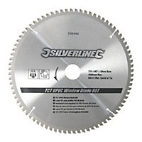 Silverline - TCT UPVC Window Blade 80T - 250 x 30 - 25, 20, 16mm Rings