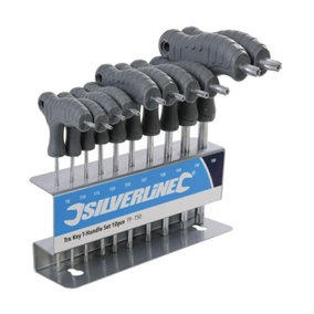 Silverline - Trx Key T-Handle Set 10pce - T9 - T50