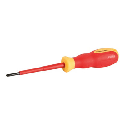 Silverline - VDE Soft-Grip Electricians Screwdriver - 0.5 x 3 x 75mm