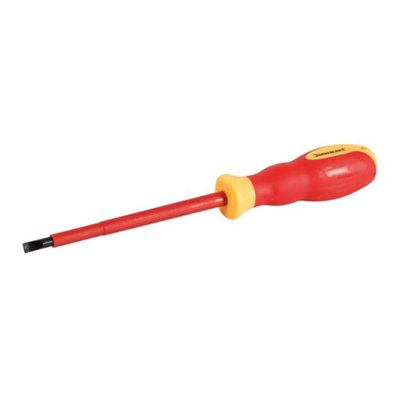 Silverline - VDE Soft-Grip Electricians Screwdriver Slotted - 1.0 x 5.5 x 125mm