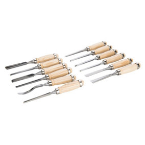 Silverline - Wood Carving Set 12pce - 200mm
