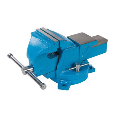 Silverline Workshop Vice Swivel Base - Jaw Capacity 120mm / 8kg