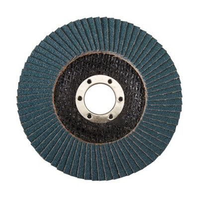 Silverline Zirconium Flap Disc - 115mm 60 Grit | DIY at B&Q