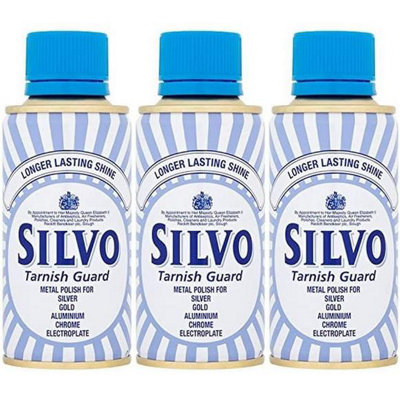 Silvo Tarnish Guard Liquid, Metal Polish, 175 ml (Pack of 3)