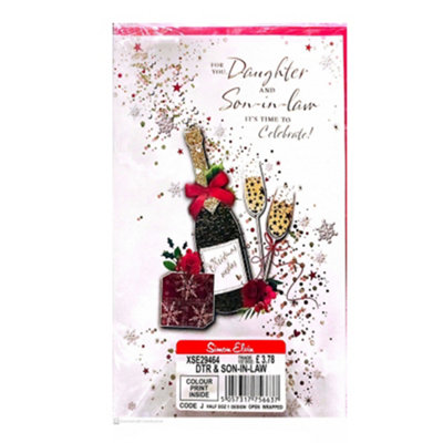 Anniversary Card (C80425) Son & Daughter In Law - Champagne