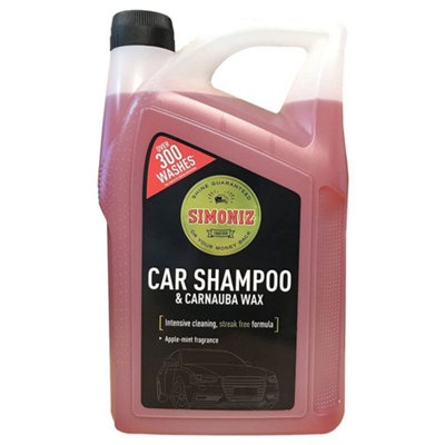 Simoniz Car Shampoo with Carnbuba Wax - 5 Litre - Over 300 Washes