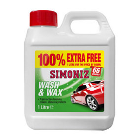 Simoniz Car Wash & Wax 500ml + 100% FREE