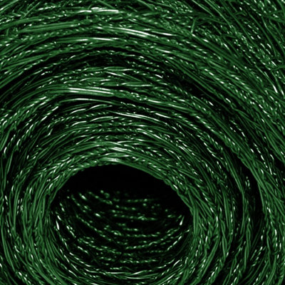 simpa 0.9M x 25M Green PVC Coated Galvanised Steel Wire Garden Fencing - 3