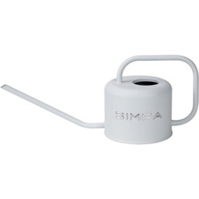 simpa 1.1L Matt White Watering Can with Long Easy Pour Spout
