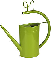 simpa 1.84 Litre Lime Green Galvanised Vintage Style Balcony Watering Can.