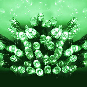 Green led deals christmas lights