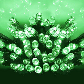 simpa 100 LED Green B/O Multifunctional Timer String Lights