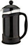 simpa 12 Cup Black Plastic Cafetiere Coffee Maker French Press Pot - Set of 2