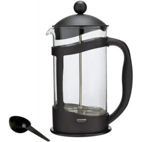 simpa 12 Cup Black Plastic Cafetiere Coffee Maker French Press Pot