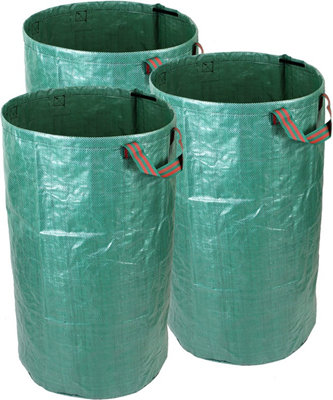simpa 120L Heavy Duty Double Stitched Garden Bags 76cm x 45cm - Pack of 3