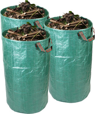 simpa 120L Heavy Duty Double Stitched Garden Bags 76cm x 45cm - Pack of 3