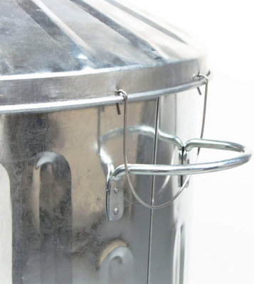 simpa 125L Garden Galvanised Incinerator Fire Bin Rubbish Pit