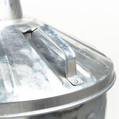 simpa 125L Garden Galvanised Incinerator Fire Bin Rubbish Pit - 3