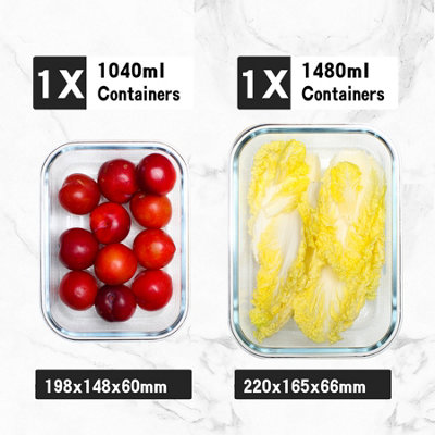 Shop simpa 12PC Assorted Size & Shape Glass Food Containers.