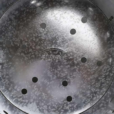 simpa 180L XXL Strong Tough Galvanised Metal Incinerator & Locking Lid 107cm (H) x 64cm (W) x 52cm (Dia) - 4