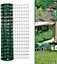 simpa 1M x 10M Green PVC Coated Galvanised Steel Wire Garden Fencing