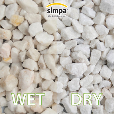 simpa 20mm Arctic White Chippings Bag 20kg