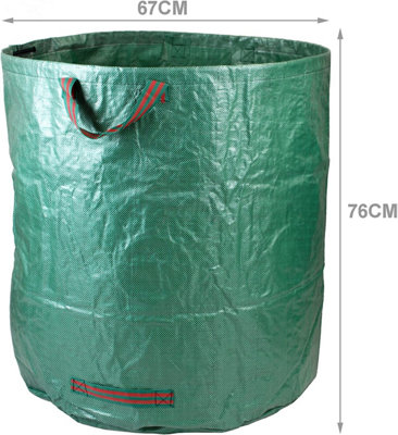 simpa 272L Heavy Duty Double Stitched Garden Bags 76cm x 67cm - Pack of 3 - 3