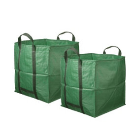 simpa 274L XL Heavy Duty Reusable Garden Waste Bags 65cm x 65cm x 65cm - Pack of 2