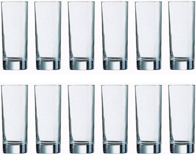 simpa 290ml Heavy Base Highball Drinking Glasses 12PC Set