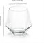 simpa 290ml Multicoloured Diamond Shaped Drinking Glasses, Set of 6