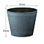 simpa 2PC Masonry Concrete Style Round Plastic Planters 41cm (Dia)