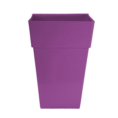 simpa 2PC Moda Milano 28L Aubergine Plastic Planters. - 3