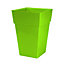 simpa 2PC Moda Milano 28L Lime Green Plastic Planters.