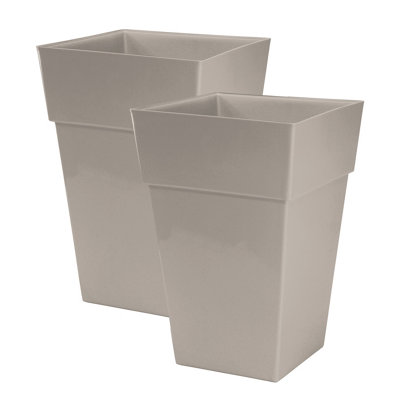 simpa 2PC Moda Milano 28L Mushroom Plastic Planters.