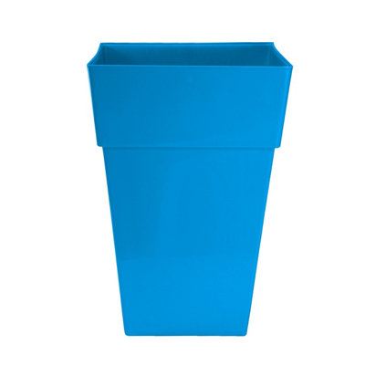 simpa 2PC Moda Milano 28L Sky Blue Plastic Planters.