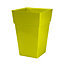 simpa 2PC Moda Milano 28L Yellow Plastic Planters.
