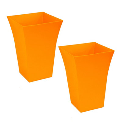 BOTANIZE PLA POT ORANGE SQUARE 2pcs BOTANIZE PLA POT ORANGE SQUARE