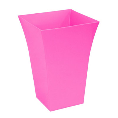 simpa 2PC Pink Large Milano Plastic Planters.