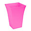 simpa 2PC Pink Large Milano Plastic Planters.