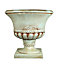 simpa 2PC Pompeii Beige Short Plastic Urn Planter & Base 41.5cm (Dia).