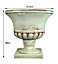 simpa 2PC Pompeii Beige Short Plastic Urn Planter & Base 41.5cm (Dia).