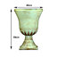 simpa 2PC Pompeii Beige Tall Plastic Urn Planter & Base 40cm (Dia).