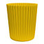 simpa 2PC XL Golden Yellow Wave Plastic Planters.